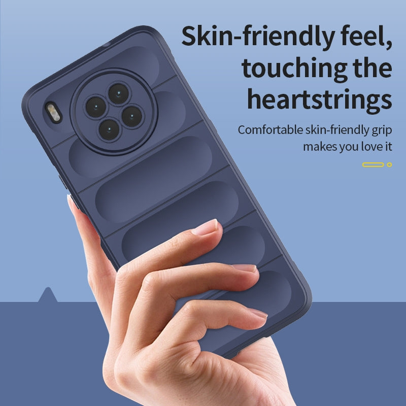 Huawei Nova 8i Shock Absorbent Magic Shield TPU + Flannel Phone Case, Featuring Ridged Drop Protection, Bright Colours & Easy Access