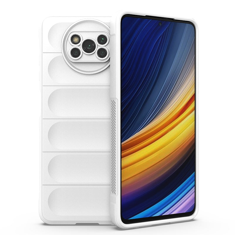 Xiaomi Poco X3 NFC Magic Shield TPU + Flannel Protective Phone Case Cover, Shockproof Scratch Resistant