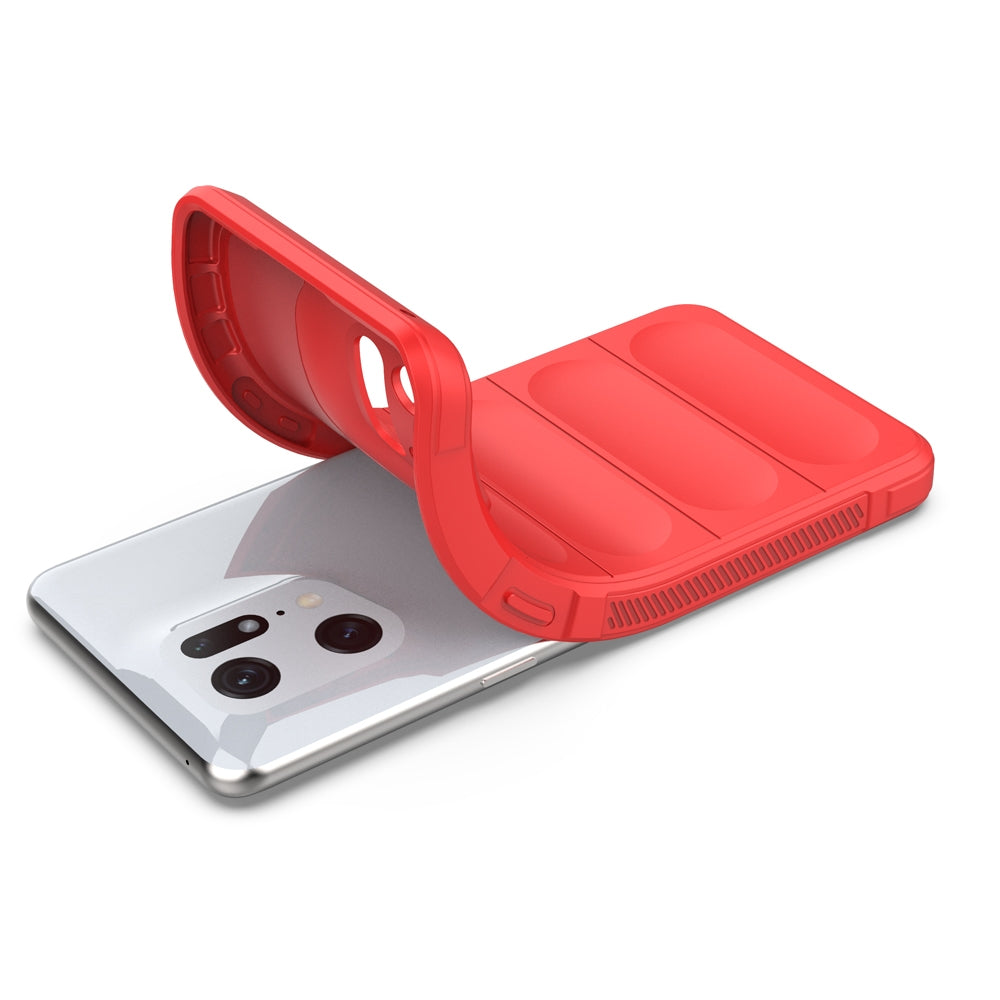 OPPO Find X5 Pro Shock Absorbent Magic Shield TPU + Flannel Phone Case, Featuring Ridged Drop Protection, Bright Colours & Easy Access