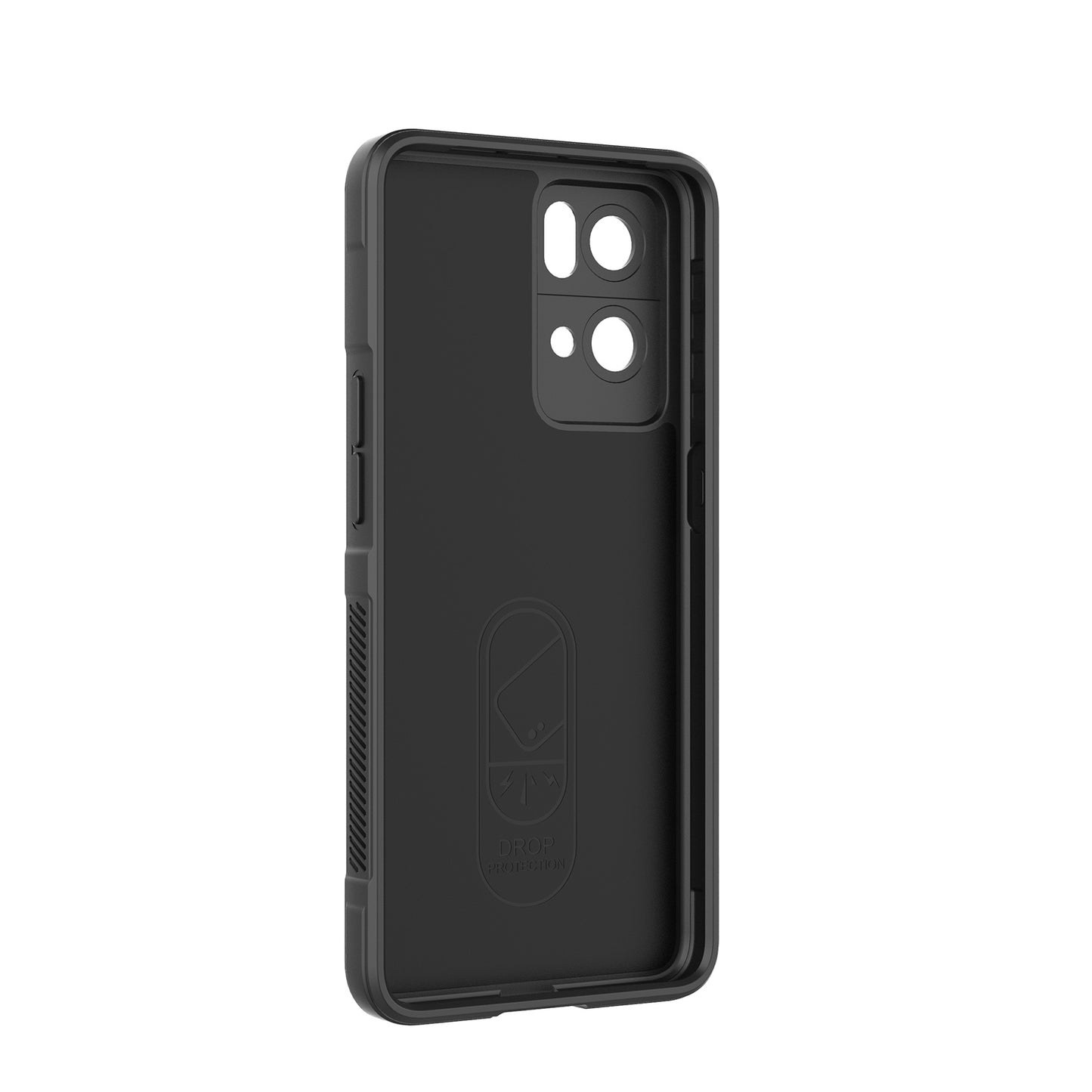 OPPO Reno7 Pro 5G Shock Absorbent Magic Shield TPU + Flannel Phone Case, Featuring Ridged Drop Protection, Bright Colours & Easy Access