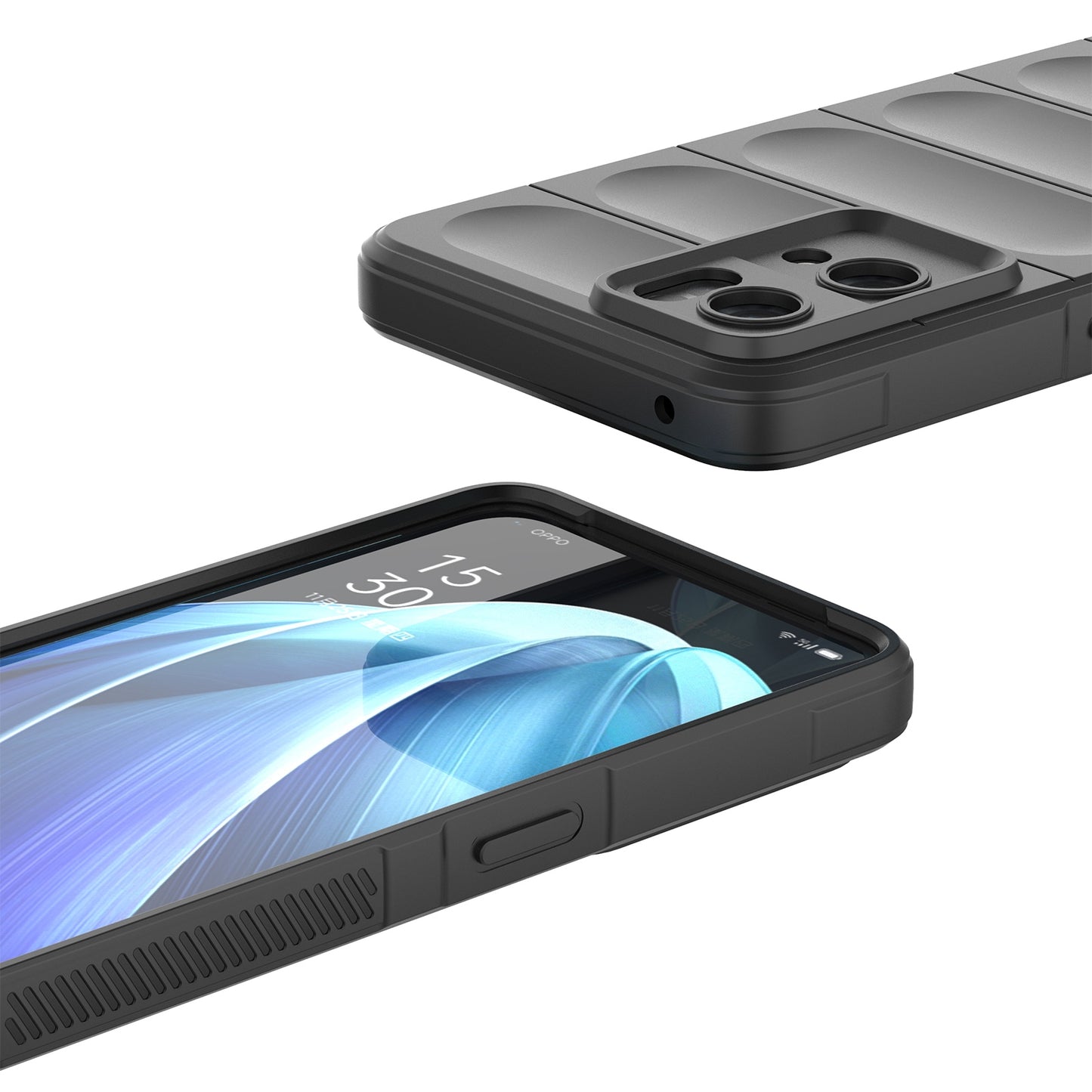 OPPO Reno7 Pro 5G Shock Absorbent Magic Shield TPU + Flannel Phone Case, Featuring Ridged Drop Protection, Bright Colours & Easy Access