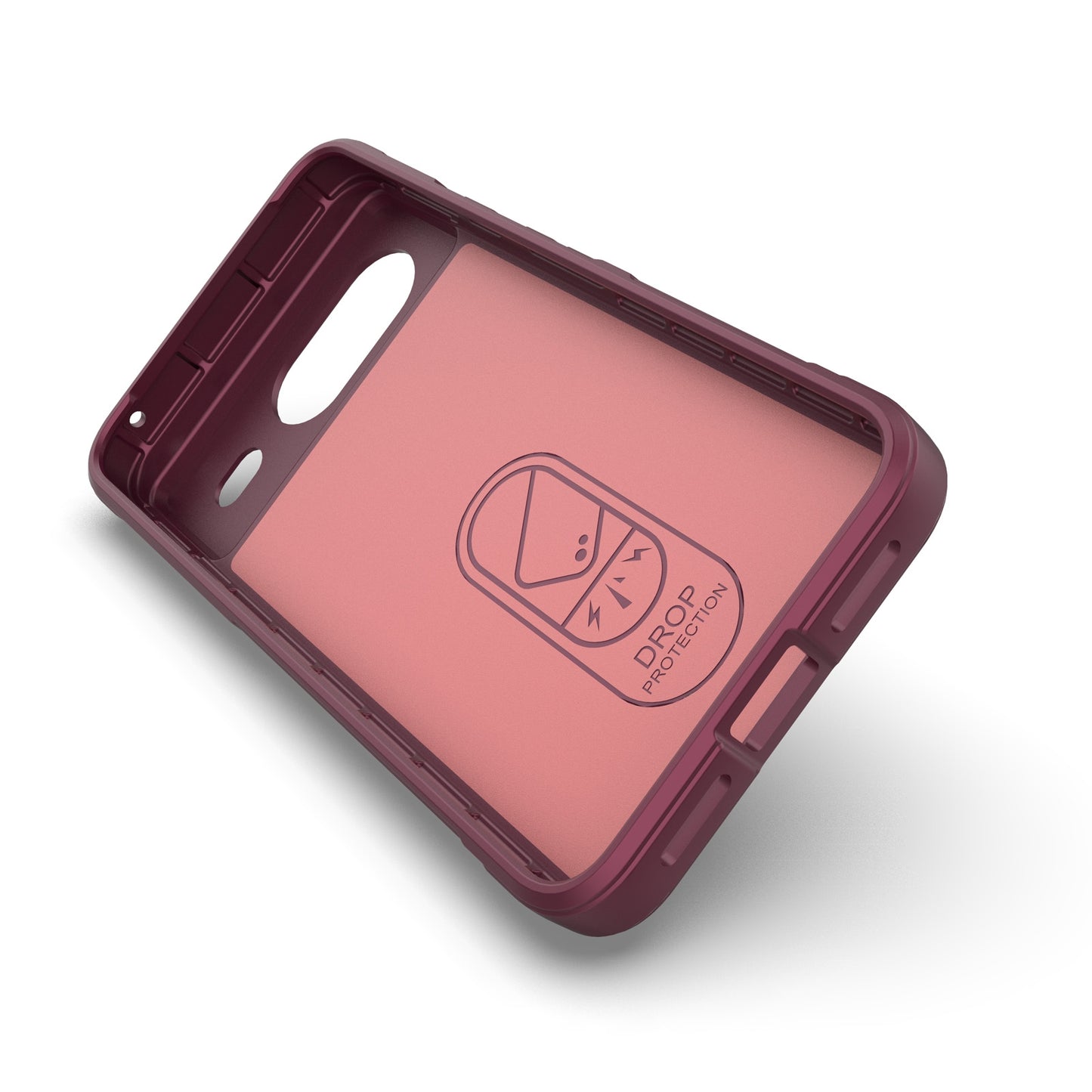 Google Pixel 8 5G Shock Absorbent Magic Shield TPU + Flannel Phone Case, Featuring Ridged Drop Protection, Bright Colours & Easy Access