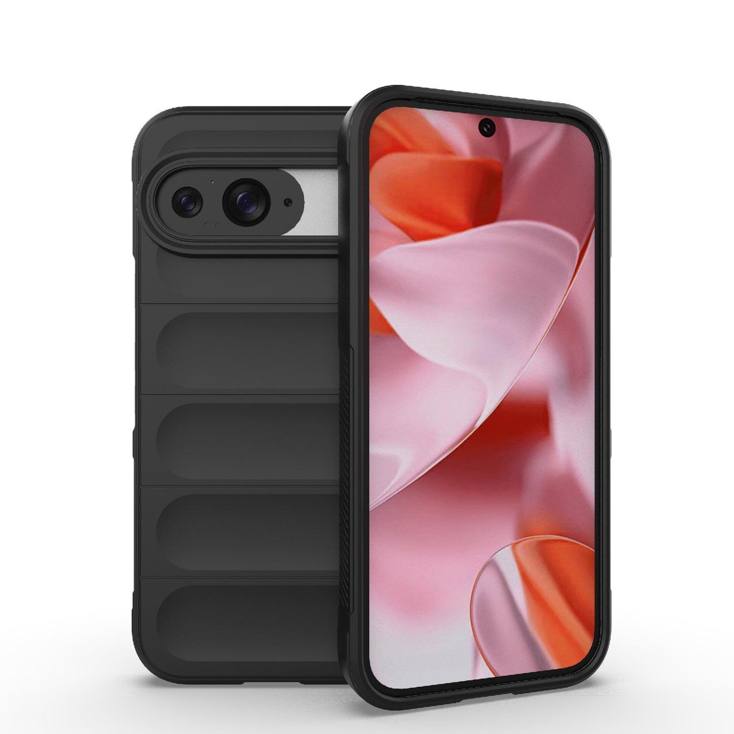 Google Pixel 9 5G Global Shock Absorbent Magic Shield TPU + Flannel Phone Case, Featuring Ridged Drop Protection, Bright Colours & Easy Access