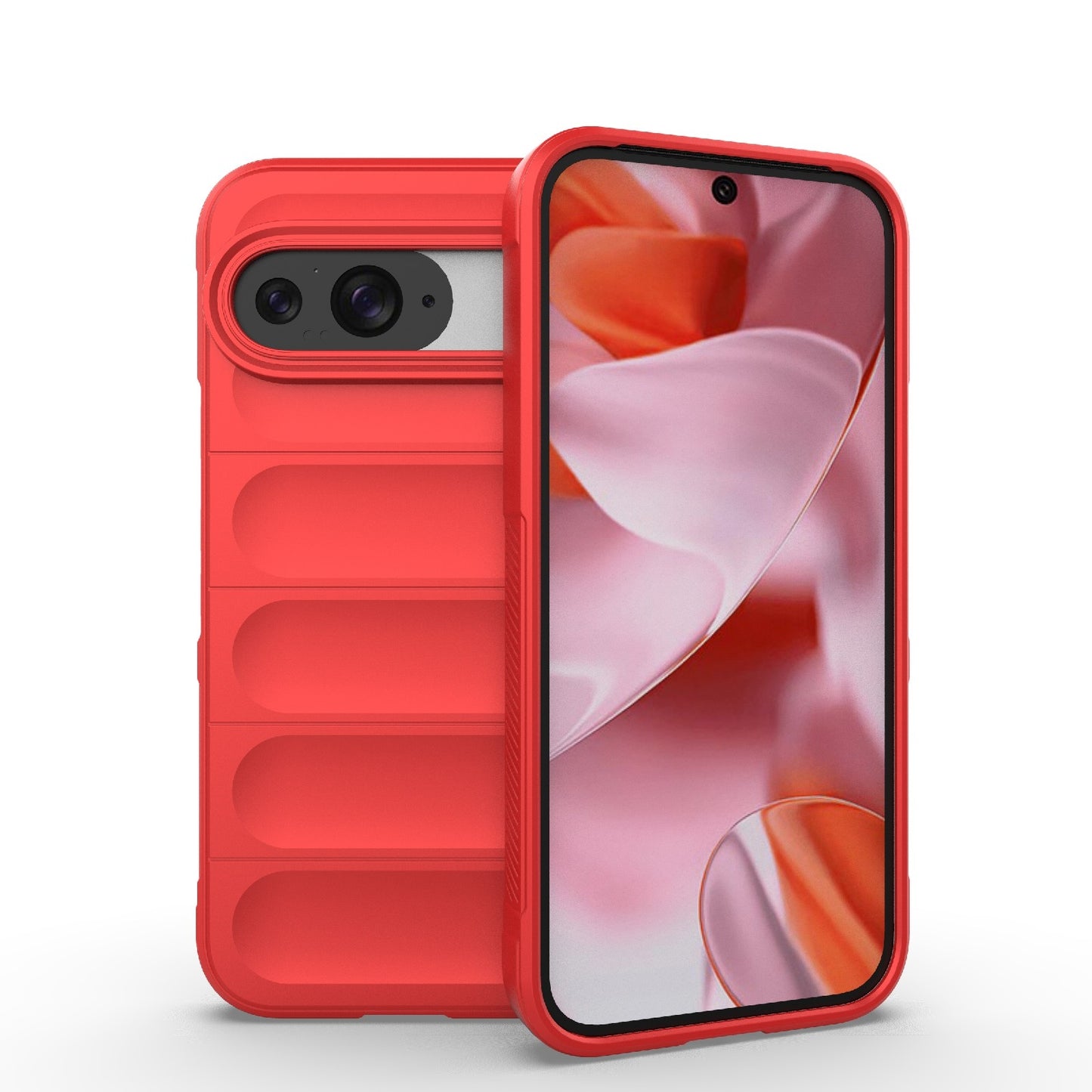 Google Pixel 9 5G Global Shock Absorbent Magic Shield TPU + Flannel Phone Case, Featuring Ridged Drop Protection, Bright Colours & Easy Access