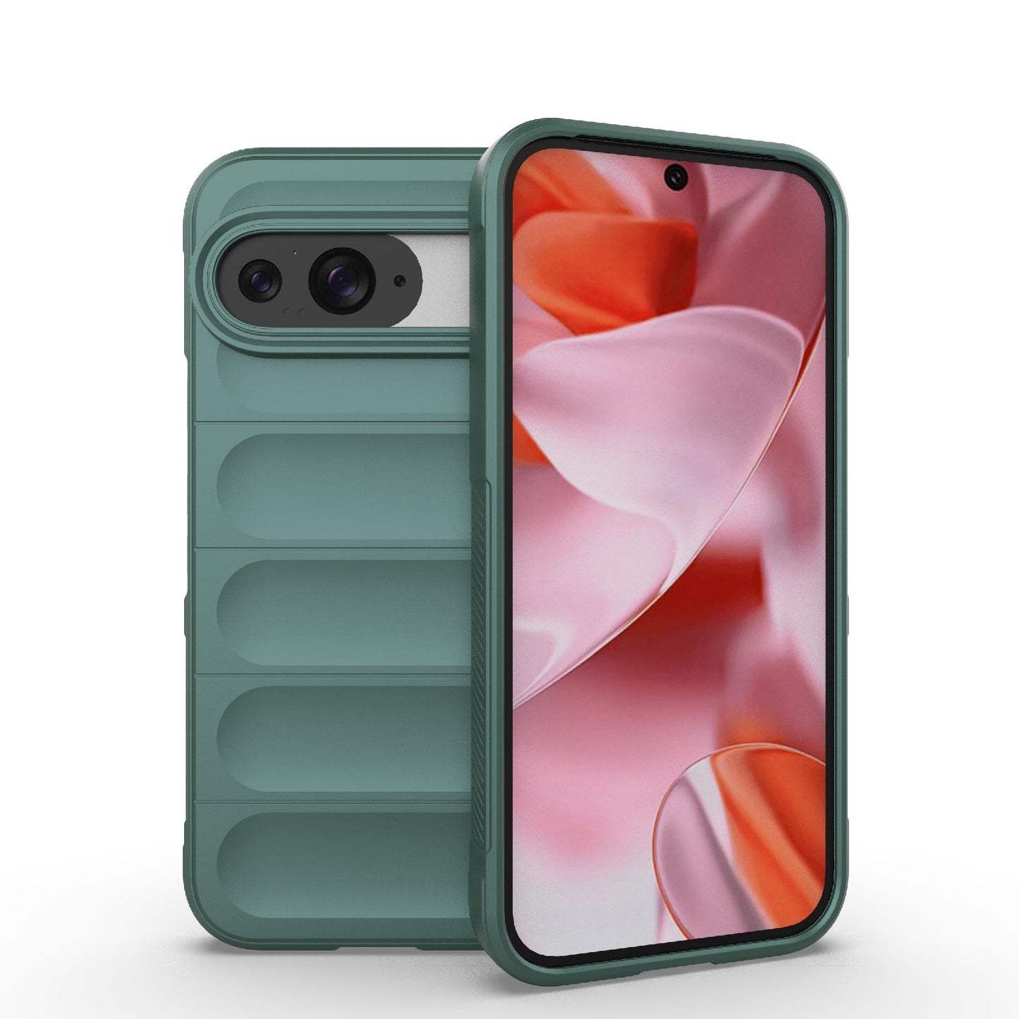 Google Pixel 9 5G Global Shock Absorbent Magic Shield TPU + Flannel Phone Case, Featuring Ridged Drop Protection, Bright Colours & Easy Access