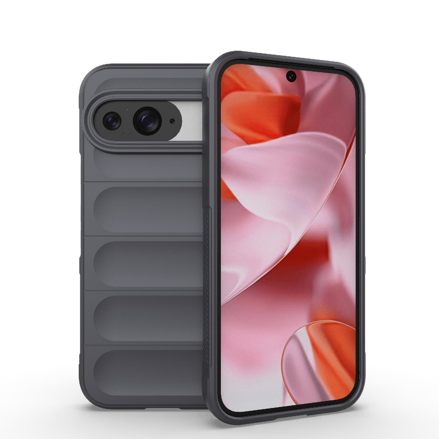 Google Pixel 9 5G Global Shock Absorbent Magic Shield TPU + Flannel Phone Case, Featuring Ridged Drop Protection, Bright Colours & Easy Access