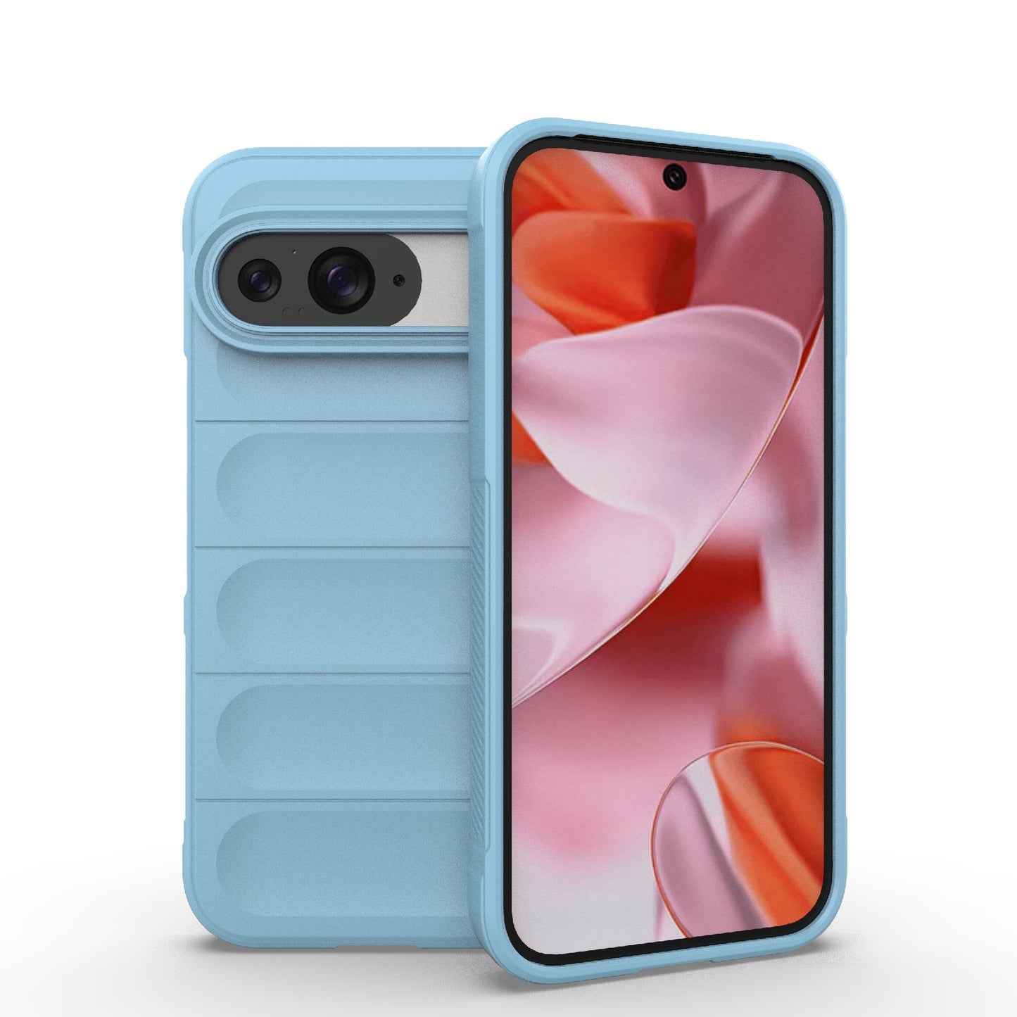 Google Pixel 9 5G Global Shock Absorbent Magic Shield TPU + Flannel Phone Case, Featuring Ridged Drop Protection, Bright Colours & Easy Access