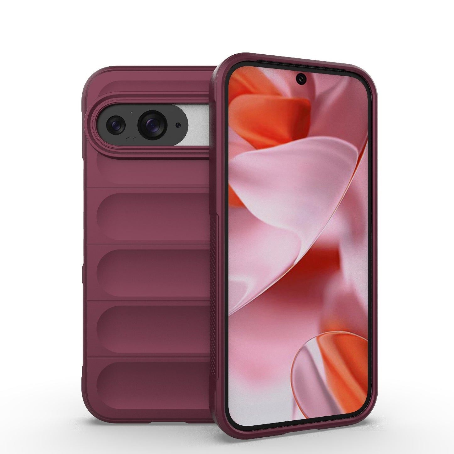 Google Pixel 9 5G Global Shock Absorbent Magic Shield TPU + Flannel Phone Case, Featuring Ridged Drop Protection, Bright Colours & Easy Access