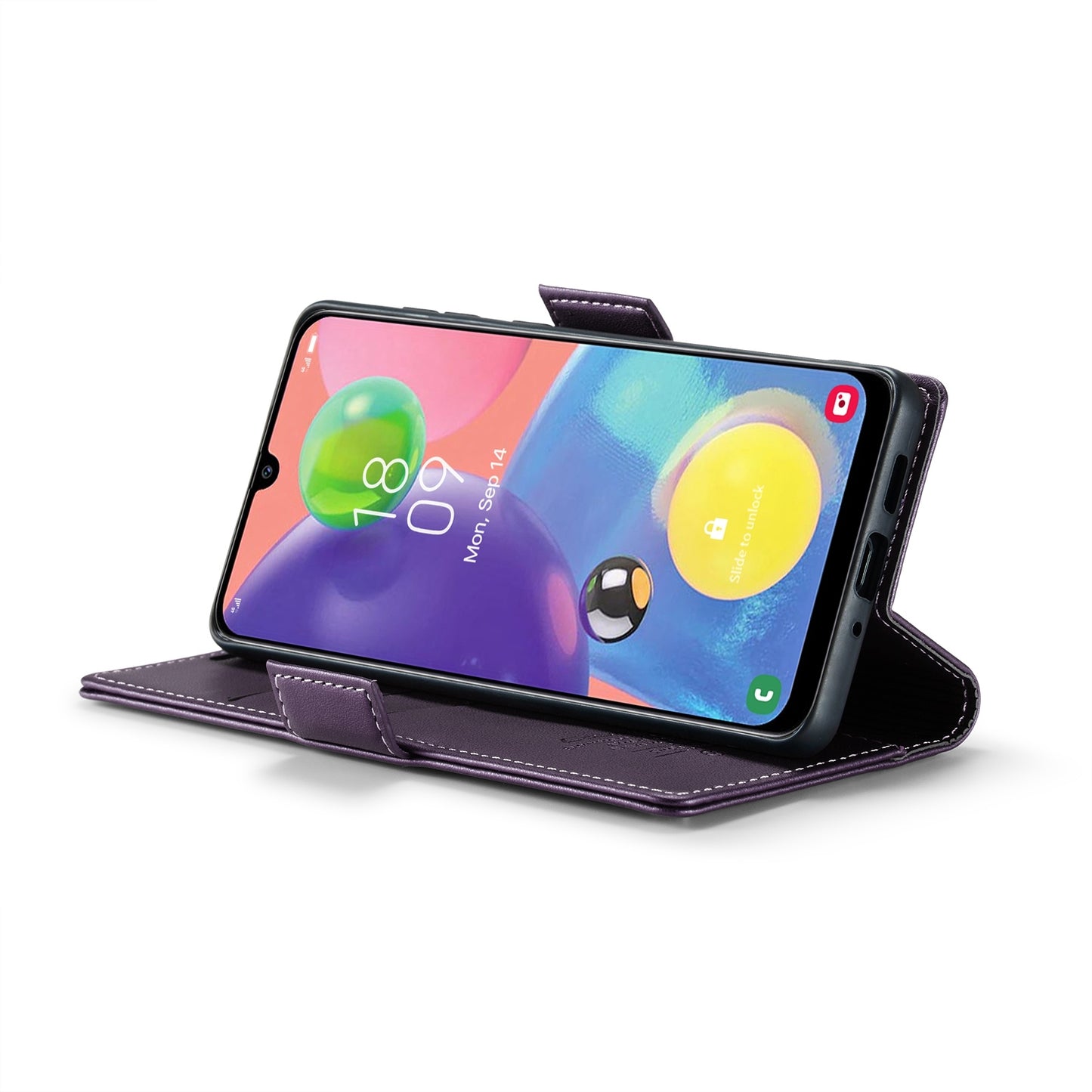 Samsung Galaxy A70/A70s Litchi Texture RFID Anti-theft Leather Phone Case with Butterfly Buckle, Stand & Card Wallet with TPU Shell