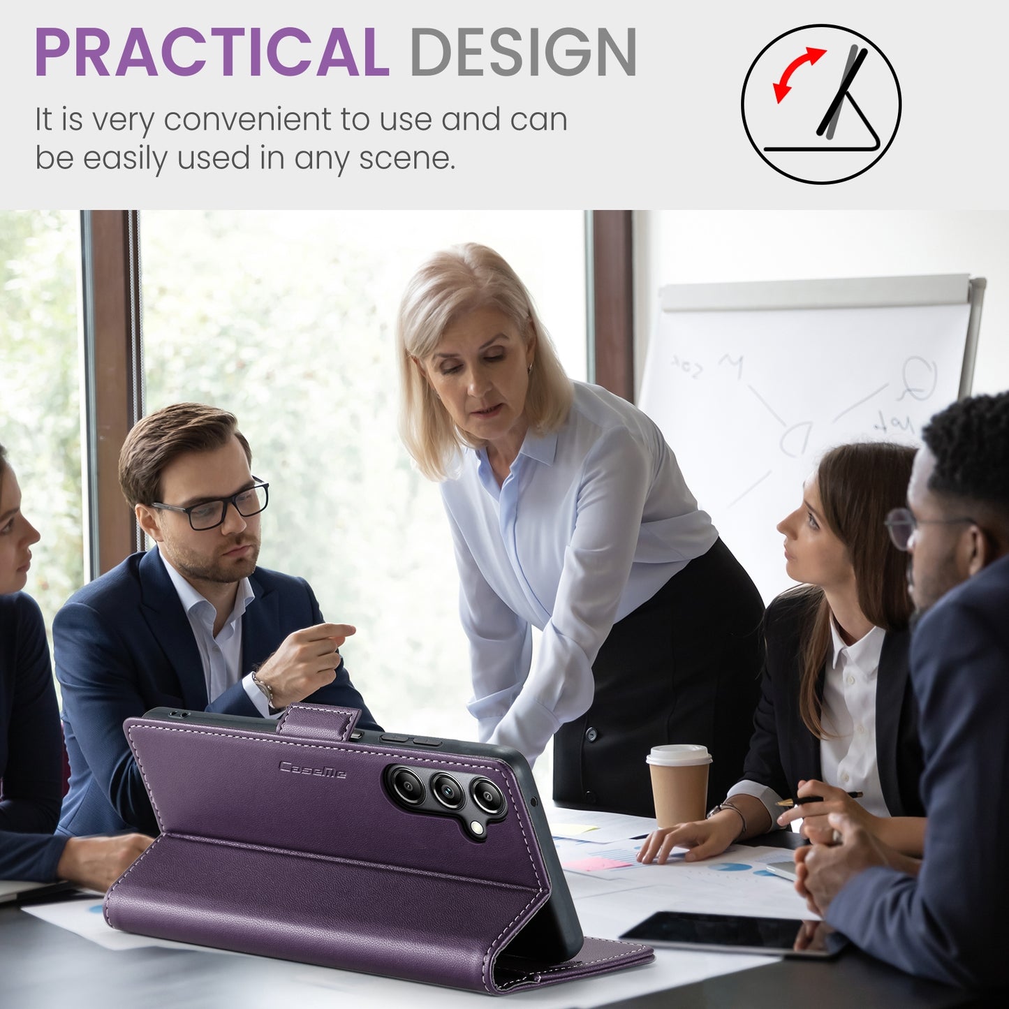 Samsung Galaxy A05s Litchi Texture RFID Anti-theft Leather Phone Case with Butterfly Buckle, Stand & Card Wallet with TPU Shell