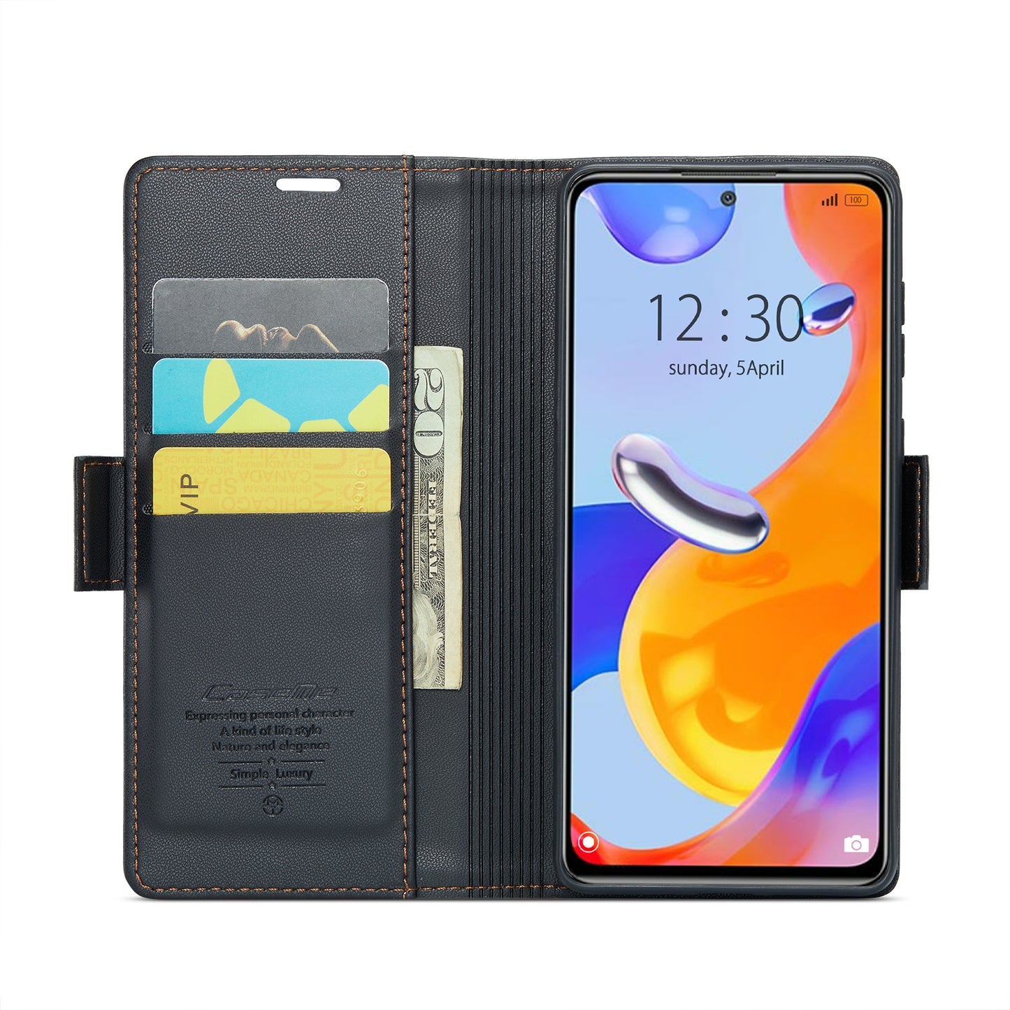 Xiaomi Redmi Note 11 Pro Global Litchi Texture RFID Anti-theft Leather Phone Case with Butterfly Buckle, Stand & Card Wallet with TPU Shell