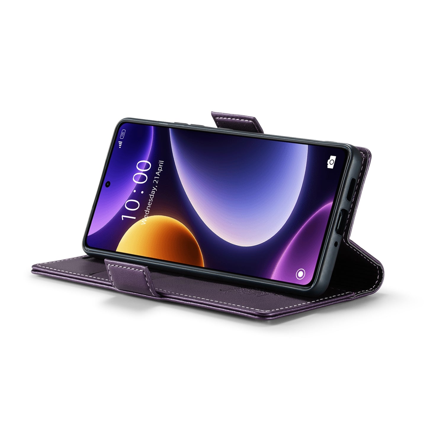 Xiaomi Redmi Note 12 Turbo 5G Litchi Texture RFID Anti-theft Leather Phone Case with Butterfly Buckle, Stand & Card Wallet with TPU Shell