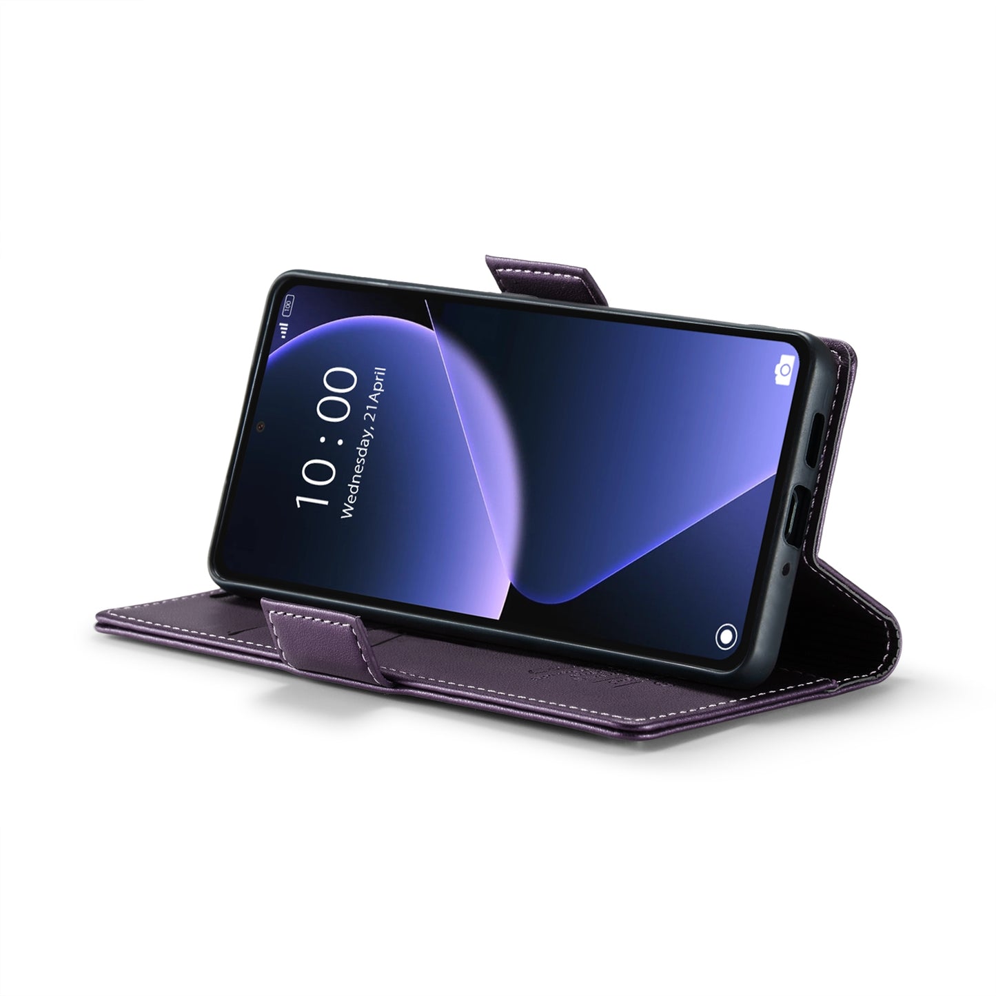 Xiaomi 13T/13T Pro Litchi Texture RFID Anti-theft Leather Phone Case with Butterfly Buckle, Stand & Card Wallet with TPU Shell