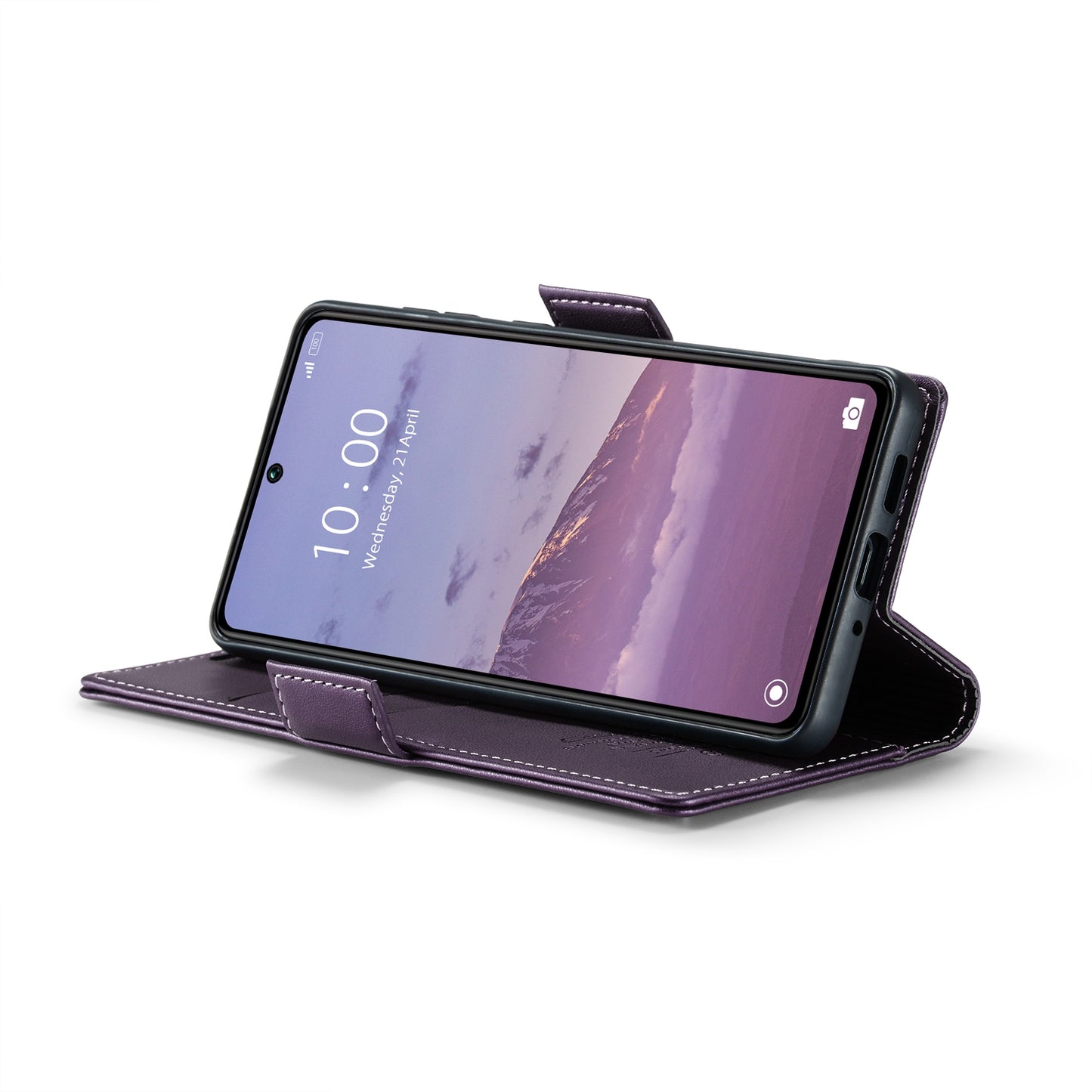 Xiaomi Poco X6 5G Litchi Texture RFID Anti-theft Leather Phone Case with Butterfly Buckle, Stand & Card Wallet with TPU Shell