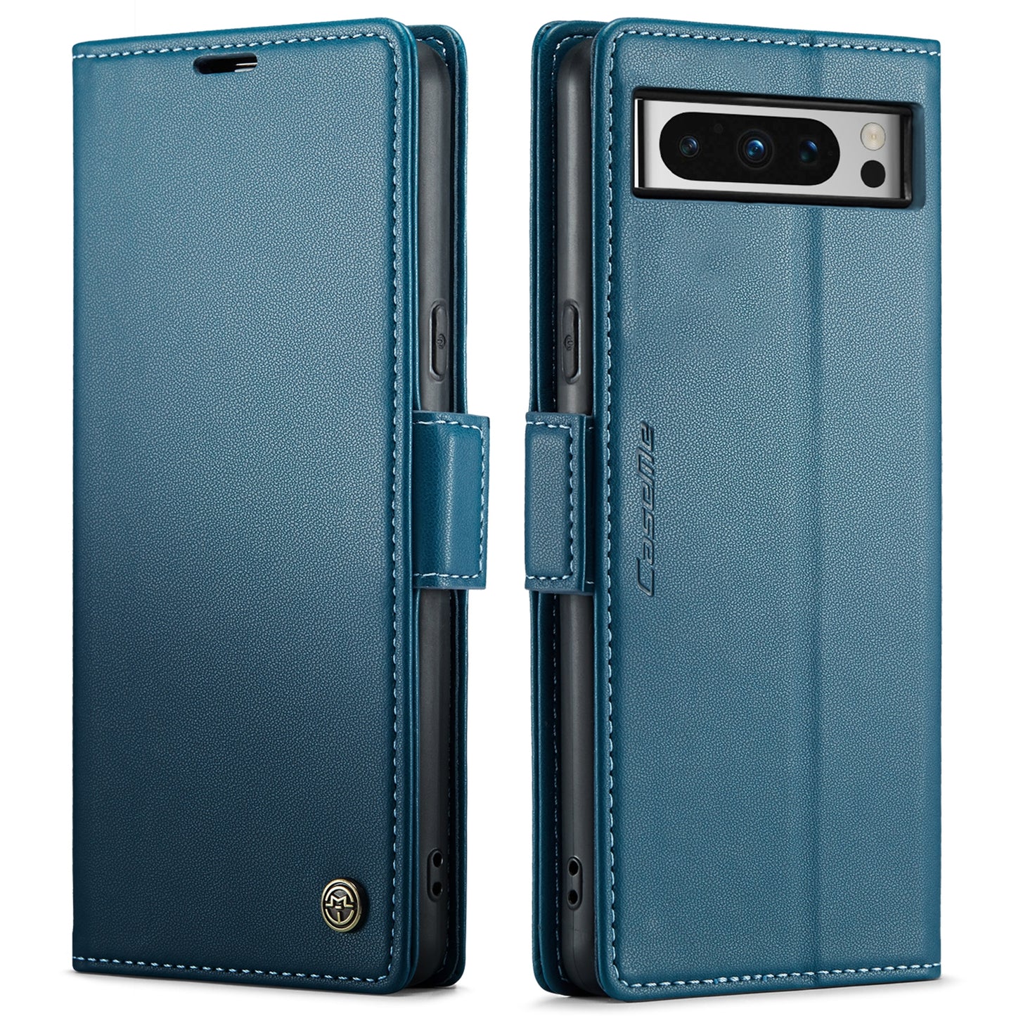 Google Pixel 8 Pro Litchi Texture RFID Anti-theft Leather Phone Case with Butterfly Buckle, Stand & Card Wallet with TPU Shell
