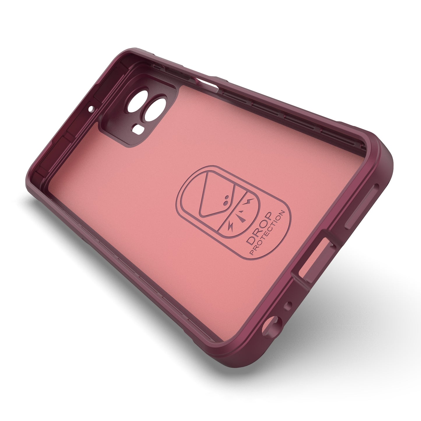 Motorola Moto G73 5G Magic Shield TPU + Flannel Protective Phone Case Cover, Shockproof Scratch Resistant