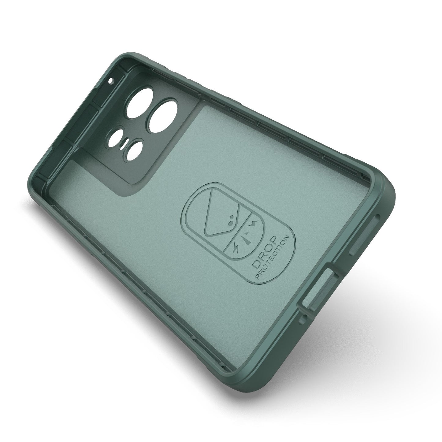 Motorola Edge 50 Pro 5G Magic Shield TPU + Flannel Protective Phone Case Cover, Shockproof Scratch Resistant