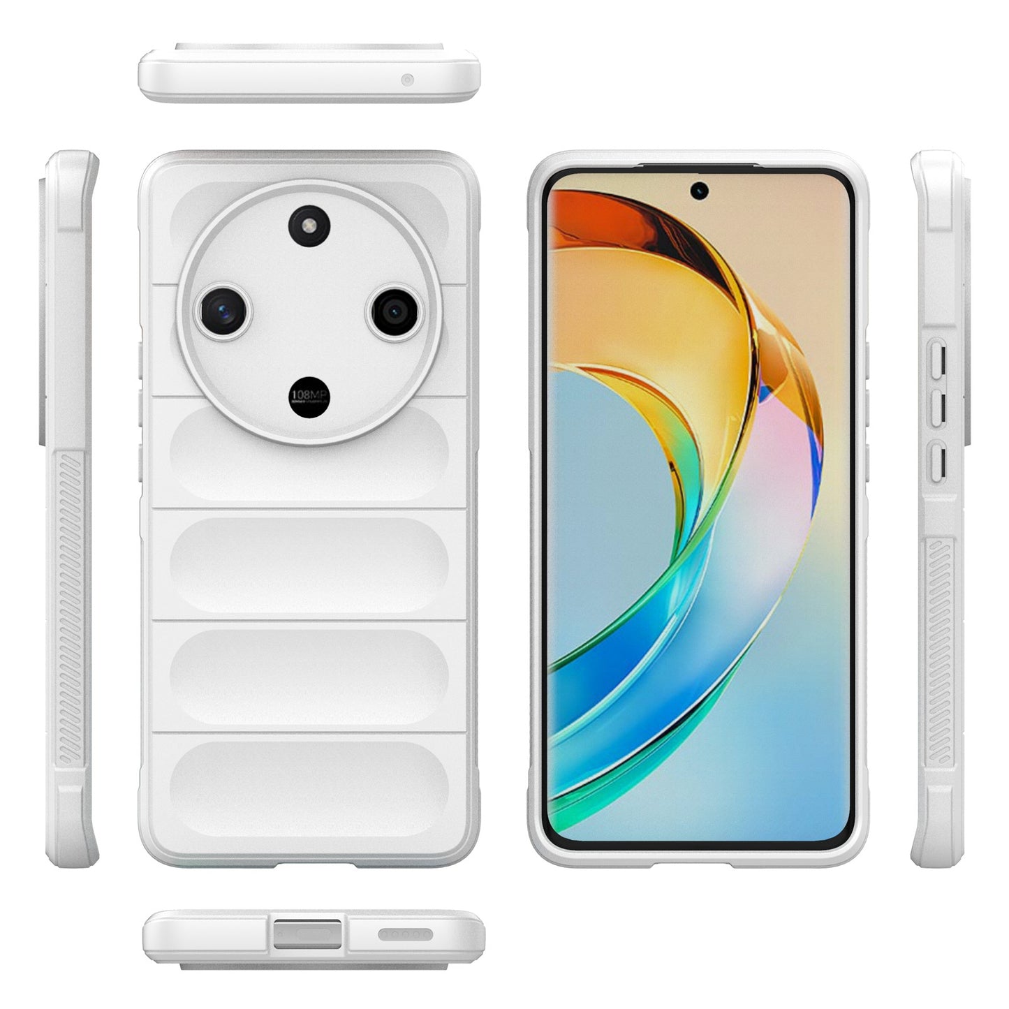 Honor X50 5G Global Shock Absorbent Magic Shield TPU + Flannel Phone Case, Featuring Ridged Drop Protection, Bright Colours & Easy Access