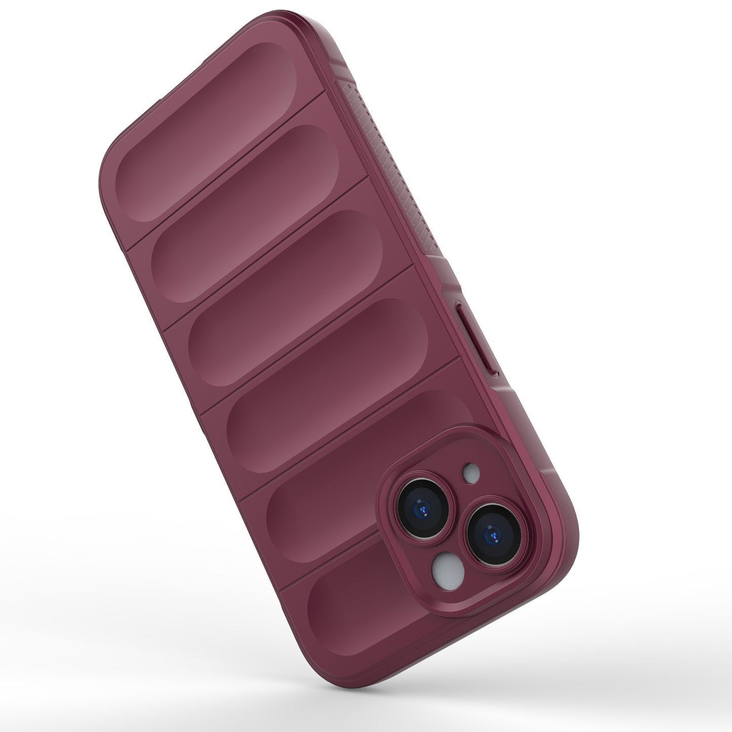 Apple iPhone 15 Magic Shield TPU + Flannel Protective Phone Case Cover, Shockproof Scratch Resistant