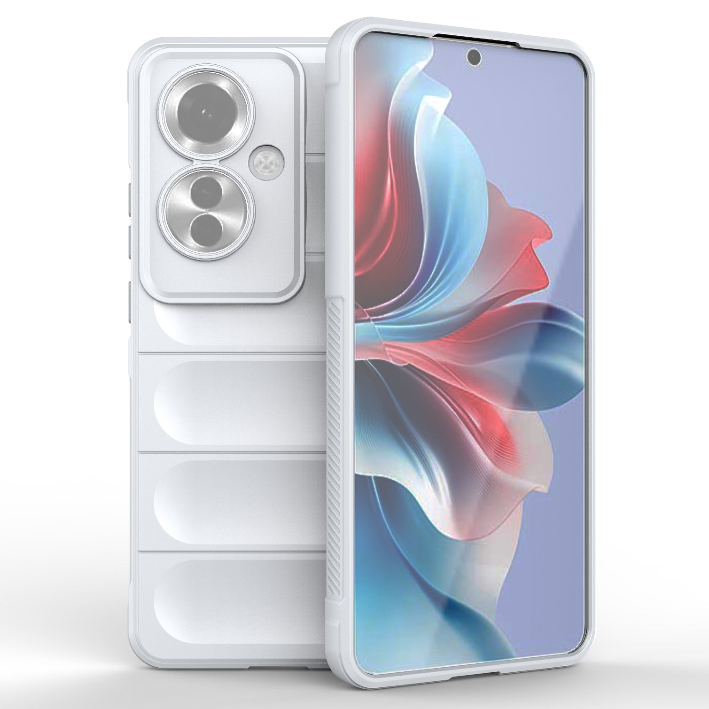 OPPO Reno11 F 5G Global Shock Absorbent Magic Shield TPU + Flannel Phone Case, Featuring Ridged Drop Protection, Bright Colours & Easy Access
