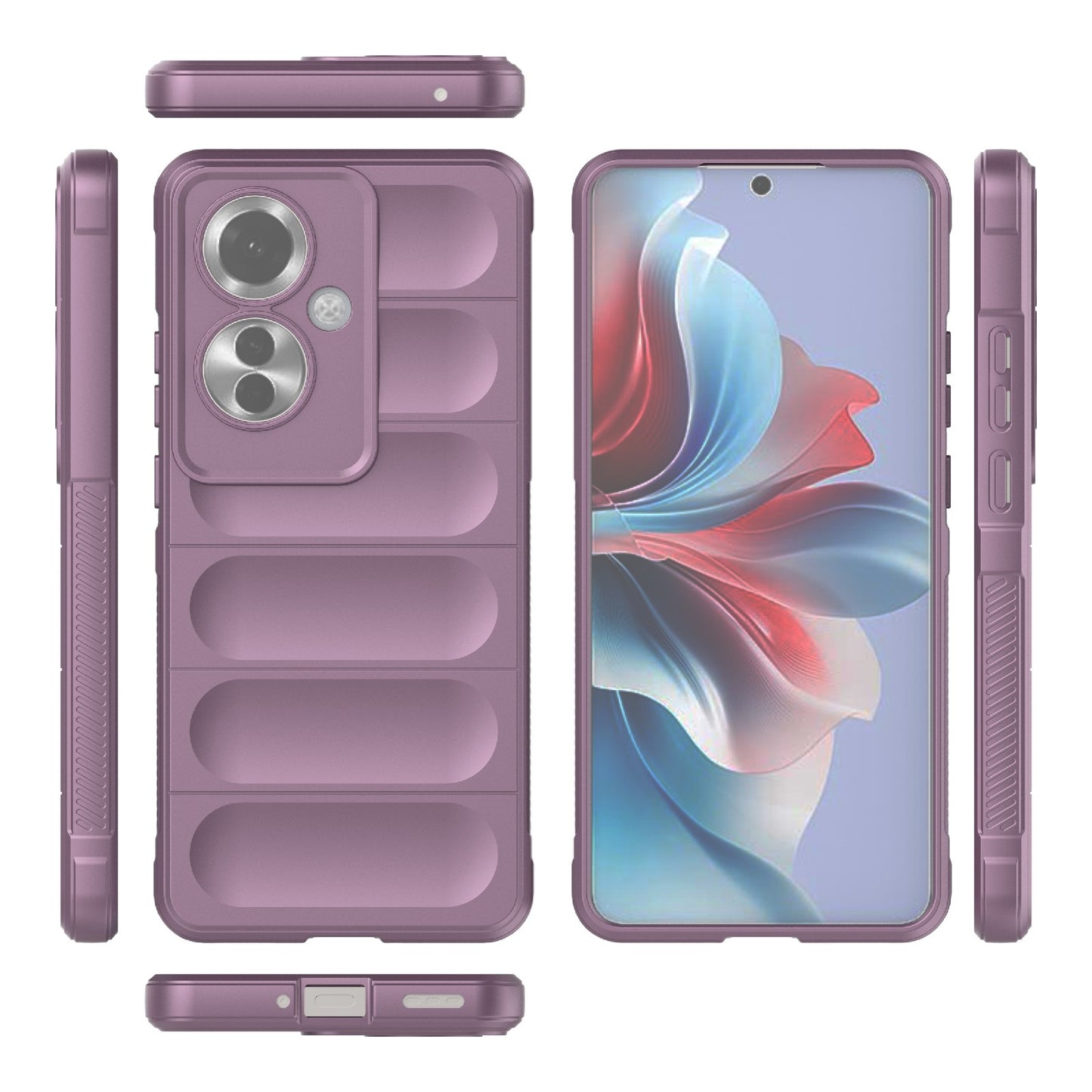 OPPO Reno11 F 5G Global Shock Absorbent Magic Shield TPU + Flannel Phone Case, Featuring Ridged Drop Protection, Bright Colours & Easy Access