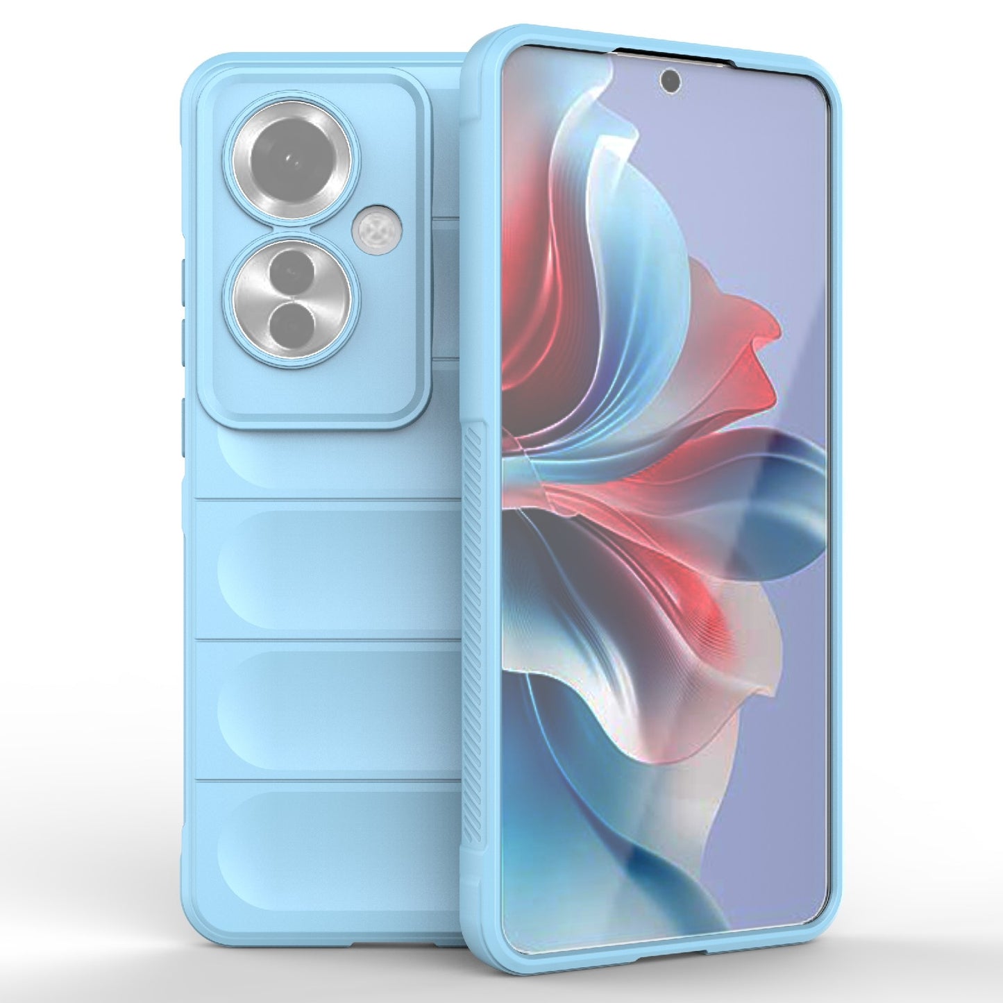 OPPO Reno11 F 5G Global Shock Absorbent Magic Shield TPU + Flannel Phone Case, Featuring Ridged Drop Protection, Bright Colours & Easy Access