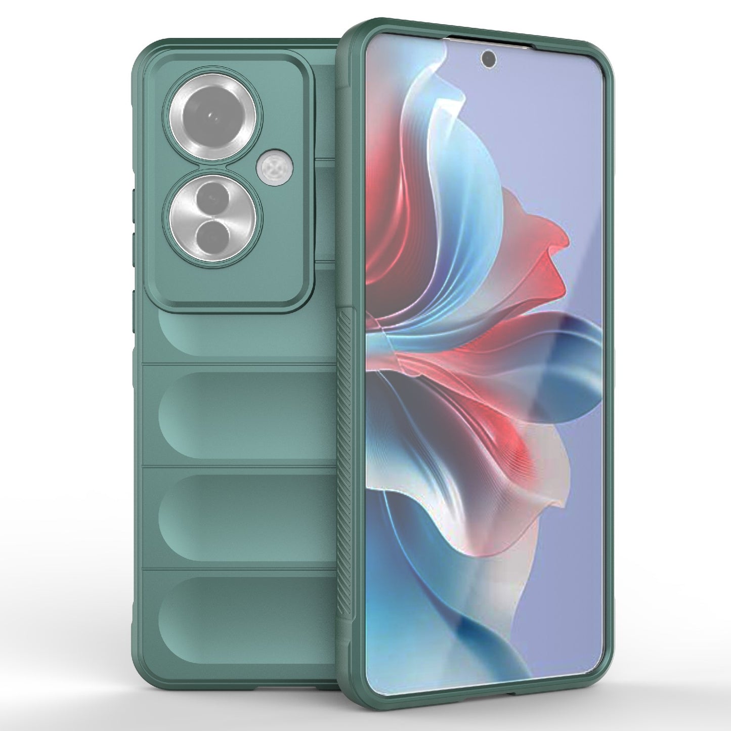 OPPO Reno11 F 5G Global Shock Absorbent Magic Shield TPU + Flannel Phone Case, Featuring Ridged Drop Protection, Bright Colours & Easy Access