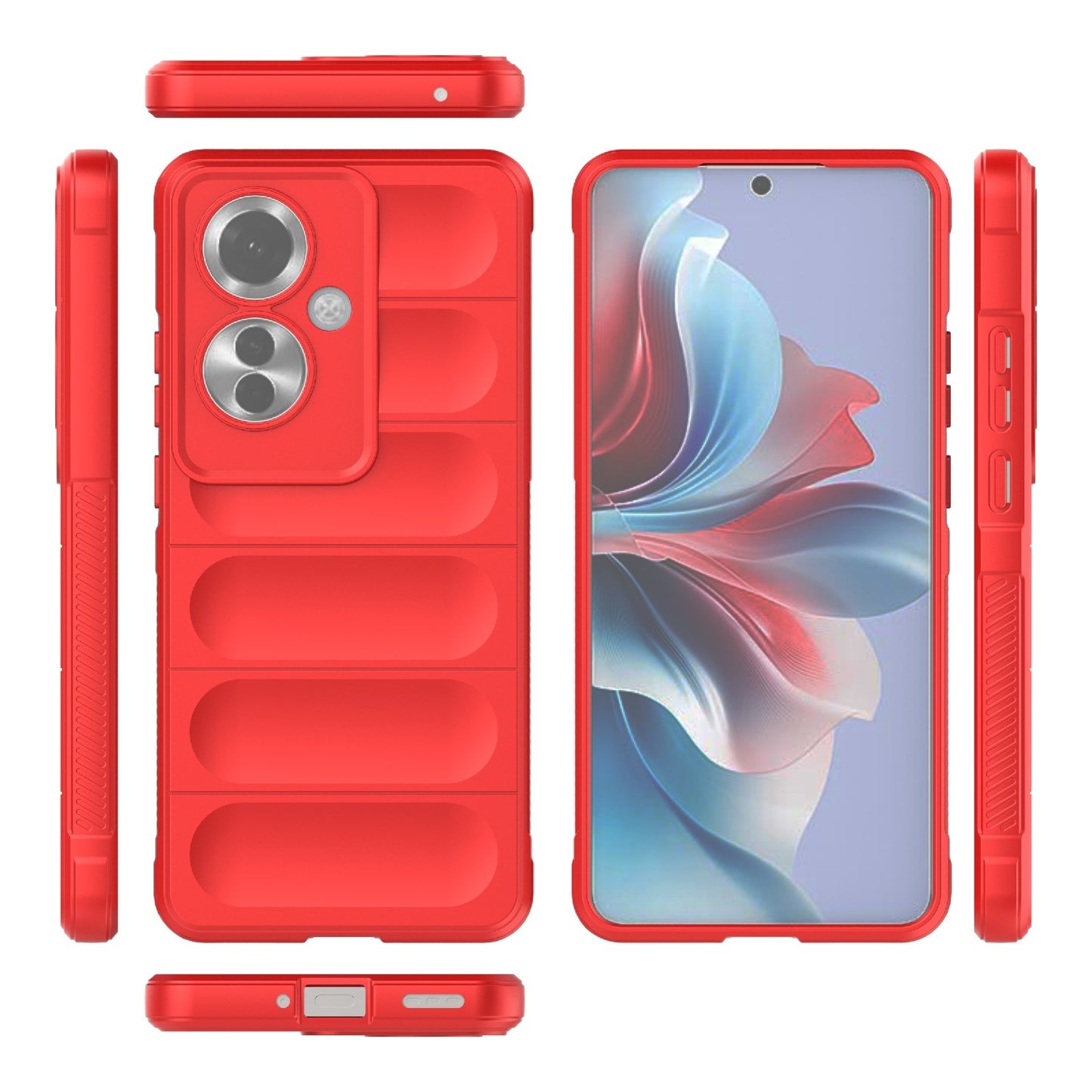 OPPO Reno11 F 5G Global Shock Absorbent Magic Shield TPU + Flannel Phone Case, Featuring Ridged Drop Protection, Bright Colours & Easy Access