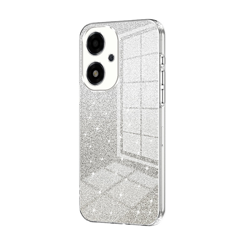 OPPO A2m Glitter Powder Electroplated Gradient Phone Case – Fashionable & Luxurious with Anti-Fingerprint Coating, Shock-Absorption, and Lens Protection