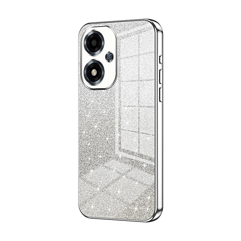 OPPO A2m Glitter Powder Electroplated Gradient Phone Case – Fashionable & Luxurious with Anti-Fingerprint Coating, Shock-Absorption, and Lens Protection