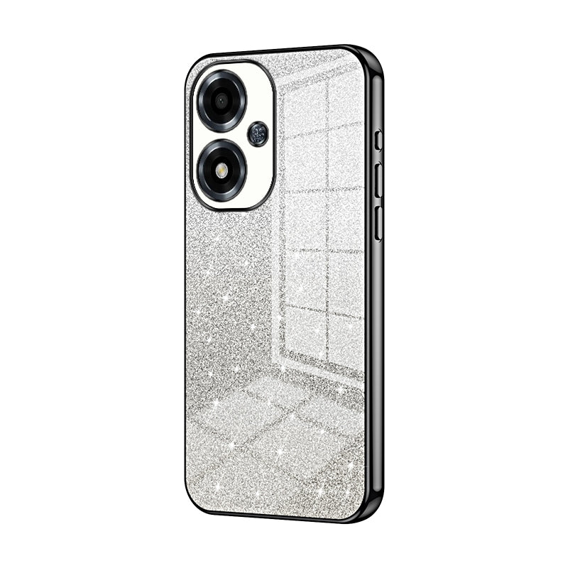 OPPO A2m Glitter Powder Electroplated Gradient Phone Case – Fashionable & Luxurious with Anti-Fingerprint Coating, Shock-Absorption, and Lens Protection