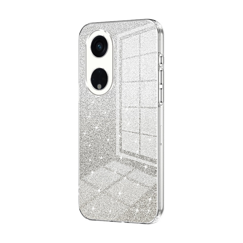 OPPO Reno8 T 5G Glitter Powder Electroplated Gradient Phone Case – Fashionable & Luxurious with Anti-Fingerprint Coating, Shock-Absorption, and Lens Protection