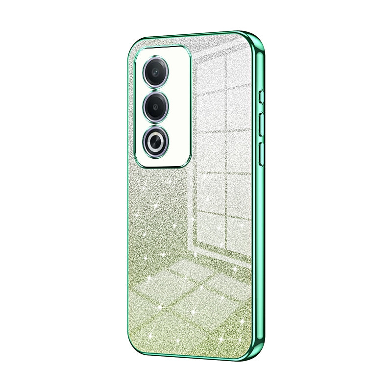 OPPO A3 Pro Global Glitter Powder Electroplated Gradient Phone Case – Fashionable & Luxurious with Anti-Fingerprint Coating, Shock-Absorption, and Lens Protection