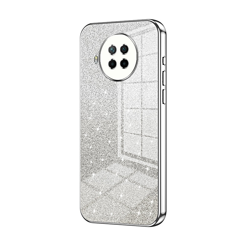 Xiaomi Redmi Note 9 Pro 5G Glitter Powder Electroplated Gradient Phone Case – Fashionable & Luxurious with Anti-Fingerprint Coating, Shock-Absorption, and Lens Protection