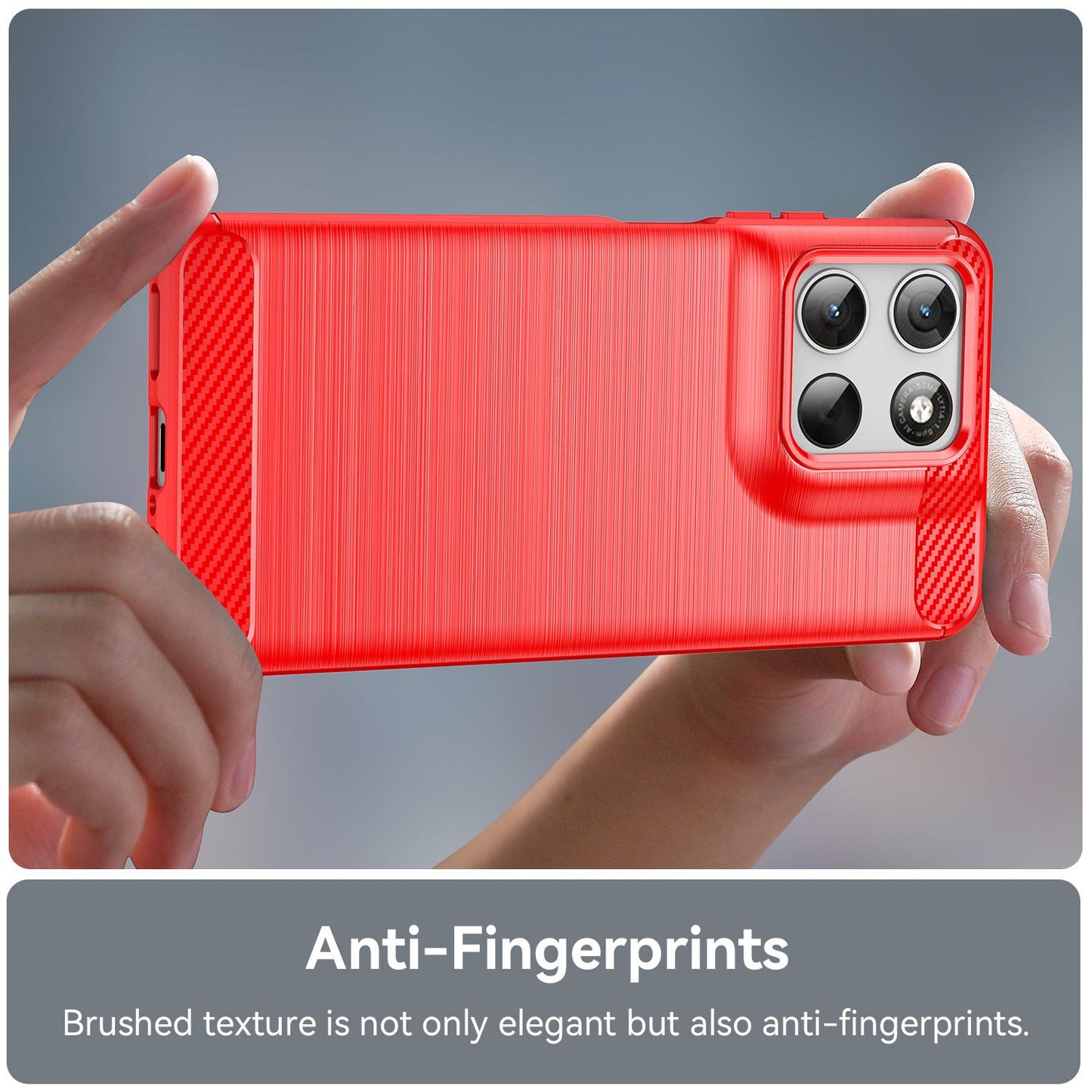 Motorola Moto G100 Carbon Fiber Brushed Texture TPU Protective Phone Case Shockproof Slim Cover