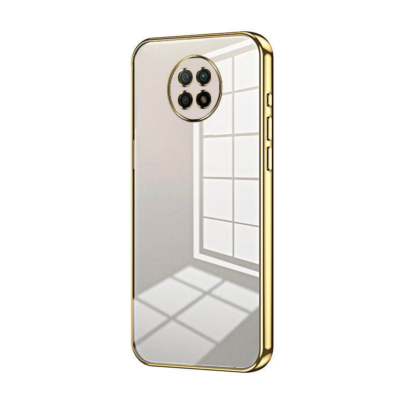 Xiaomi Redmi Note 9T Transparent Fine Hole Phone Case - Crystal Clear Vacuum Plating, Anti-Fingerprint, Shock-Absorbing TPU Frame