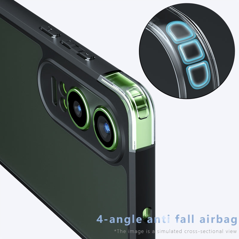 OPPO K12x Armor Precise Hole PC Hybrid TPU Phone Case with Full Protection Shockproof Cover