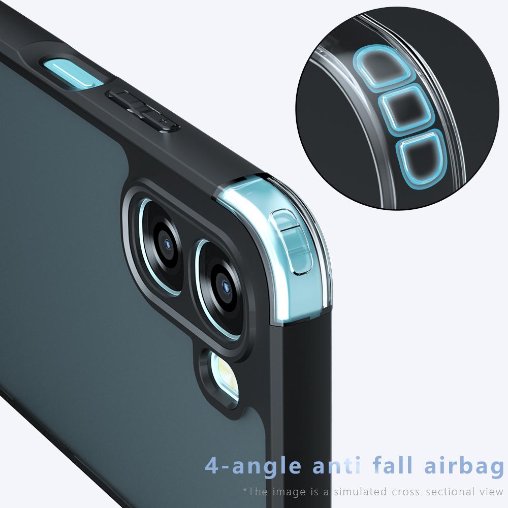 OPPO A6x 5G Armor Precise Hole PC Hybrid TPU Phone Case with Full Protection Shockproof Cover