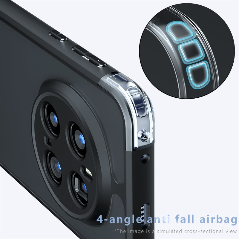 Honor Magic7 Pro Armor Precise Hole PC Hybrid TPU Phone Case with Full Protection Shockproof Cover
