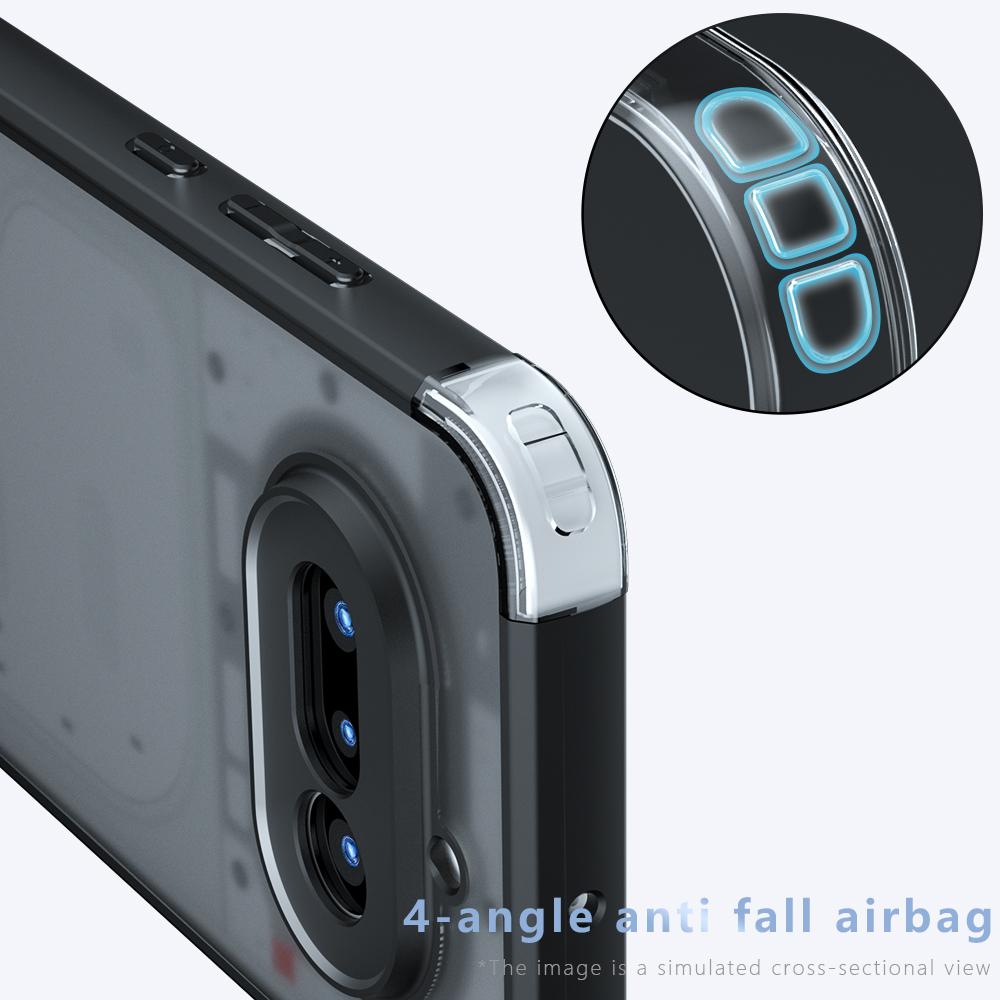 Nothing Phone 4a Armor Precise Hole PC Hybrid TPU Phone Case with Full Protection Shockproof Cover