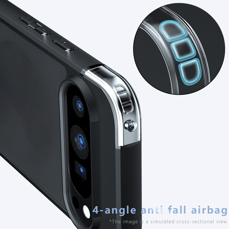 Google Pixel 9 Armor Precise Hole PC Hybrid TPU Phone Case with Full Protection Shockproof Cover