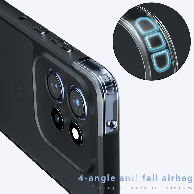 Motorola Edge 50 Neo Armor Precise Hole PC Hybrid TPU Phone Case with Full Protection Shockproof Cover