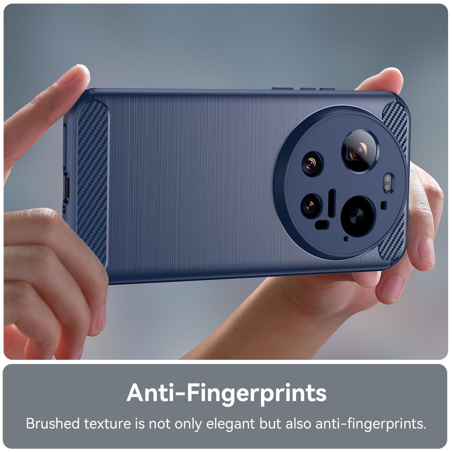 Xiaomi 17 Ultra Carbon Fiber Brushed Texture TPU Protective Phone Case Shockproof Slim Cover