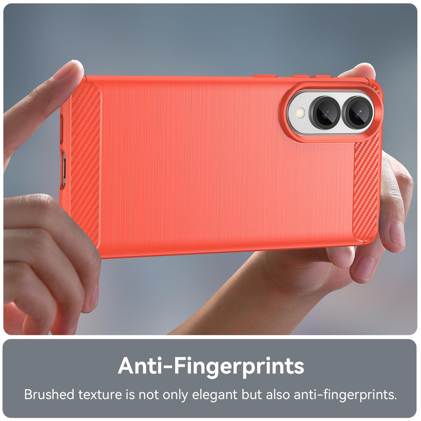 Samsung Galaxy S25 Edge 5G Carbon Fibre Brushed Texture TPU Protective Phone Case Shockproof Slim Cover