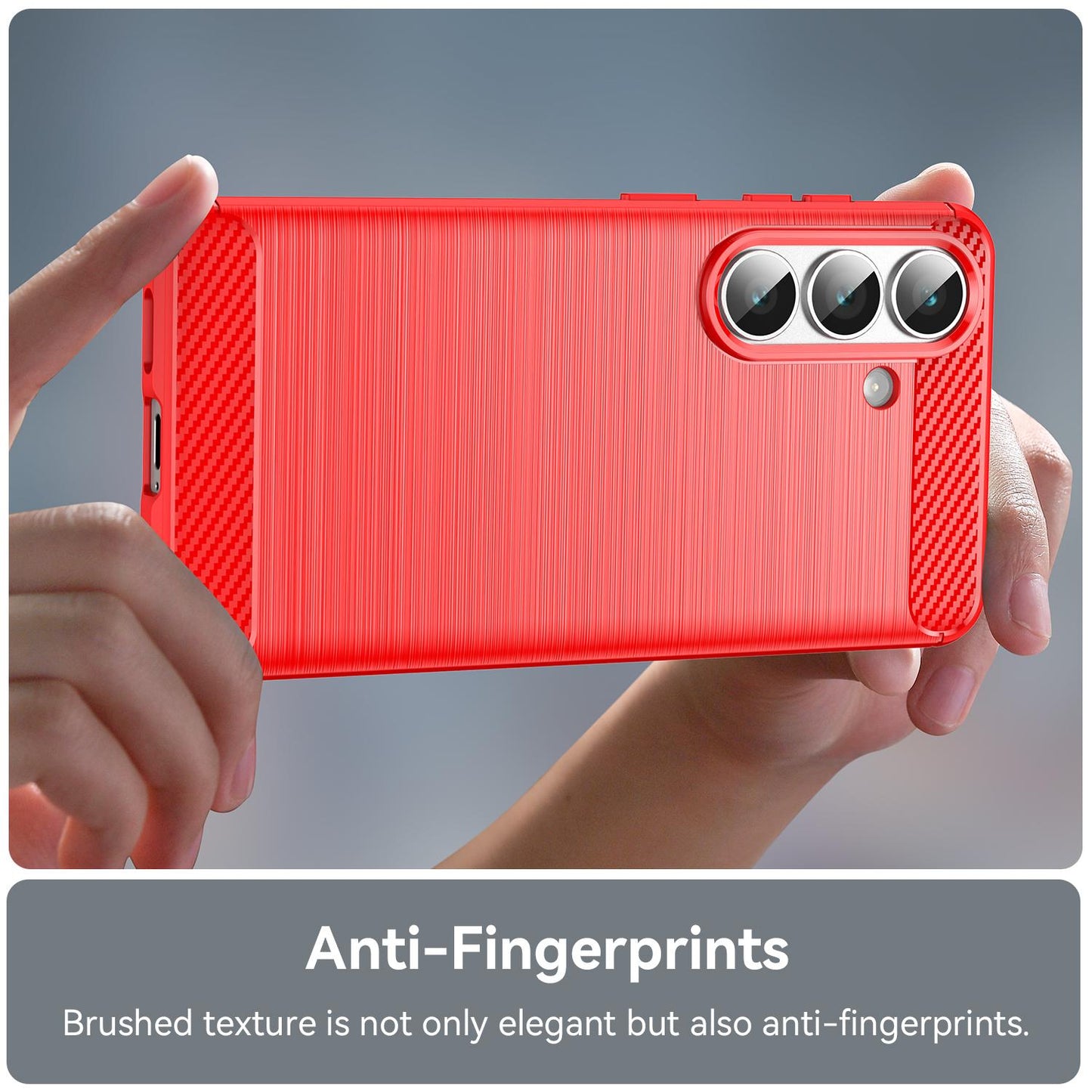 Samsung Galaxy S26 5G Carbon Fibre Brushed Texture TPU Protective Phone Case Shockproof Slim Cover