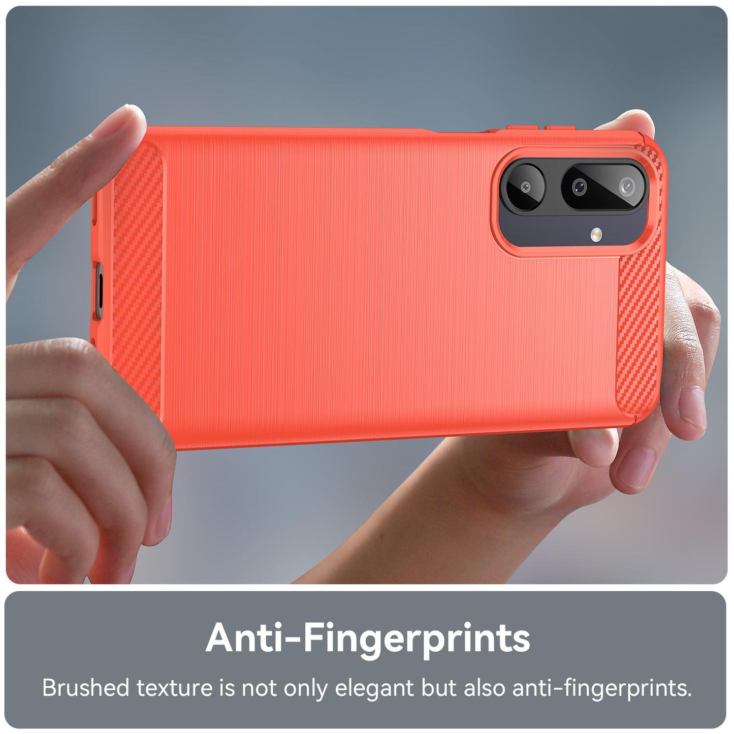 Samsung Galaxy M16 5G Carbon Fibre Brushed Texture TPU Protective Phone Case Shockproof Slim Cover