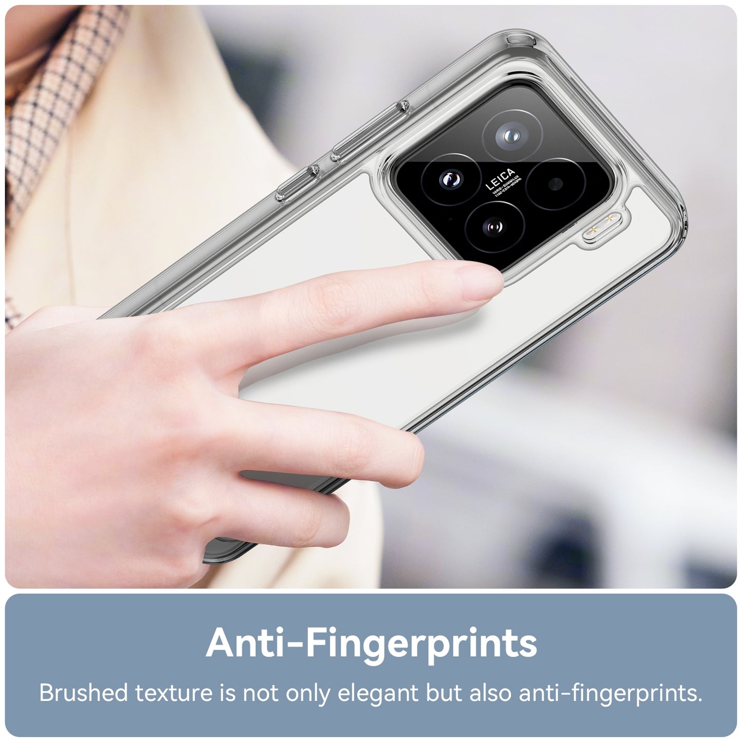 Xiaomi 15 Acrylic Hybrid TPU Protective Phone Case, Colourful Series Shockproof Cover