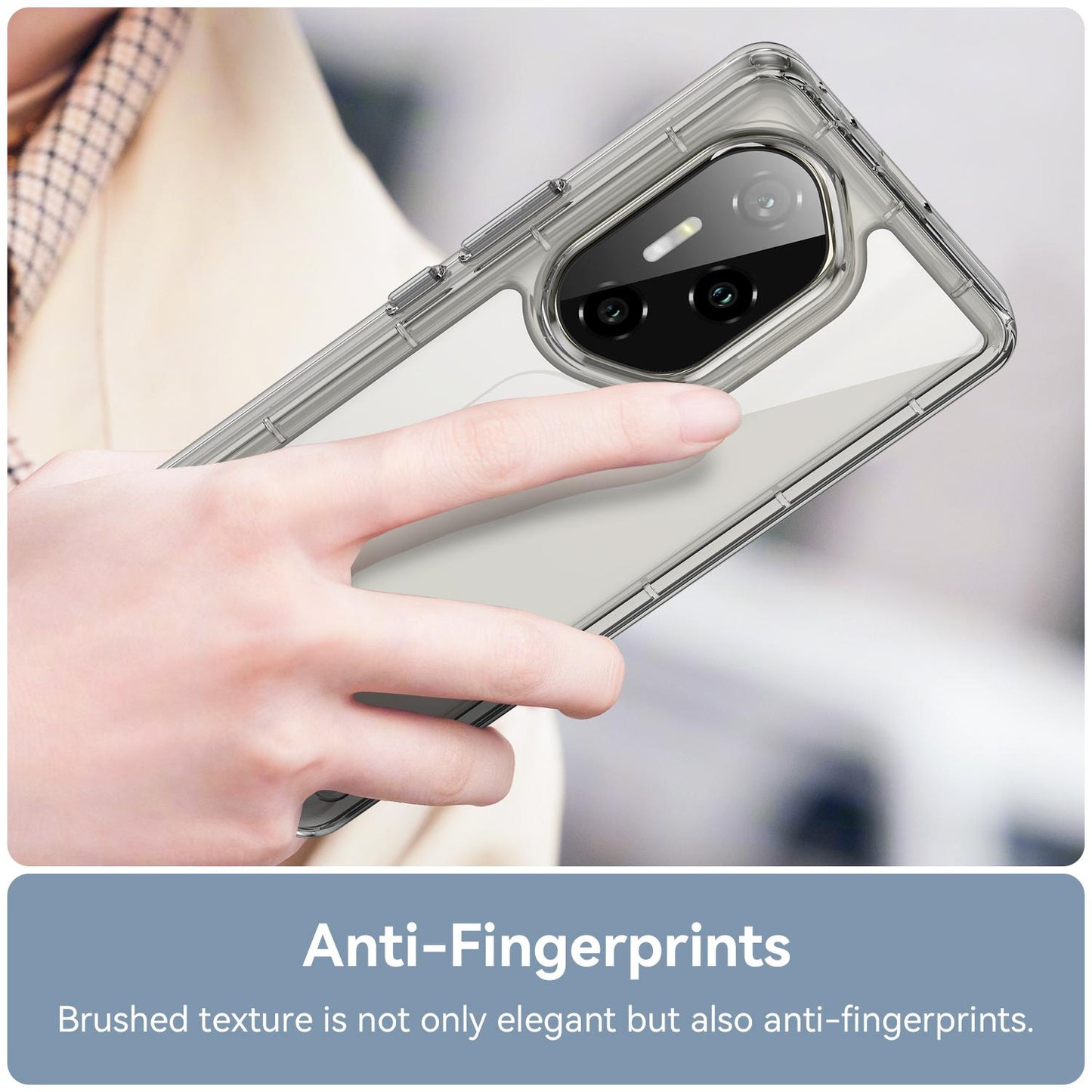 Honor 300 Pro Acrylic Hybrid TPU Protective Phone Case, Colourful Series Shockproof Cover