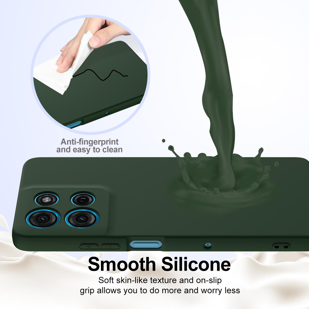 Motorola Moto G15 Shockproof Silicone MagSafe Phone Case with Microfibre Lining Magnetic Cover