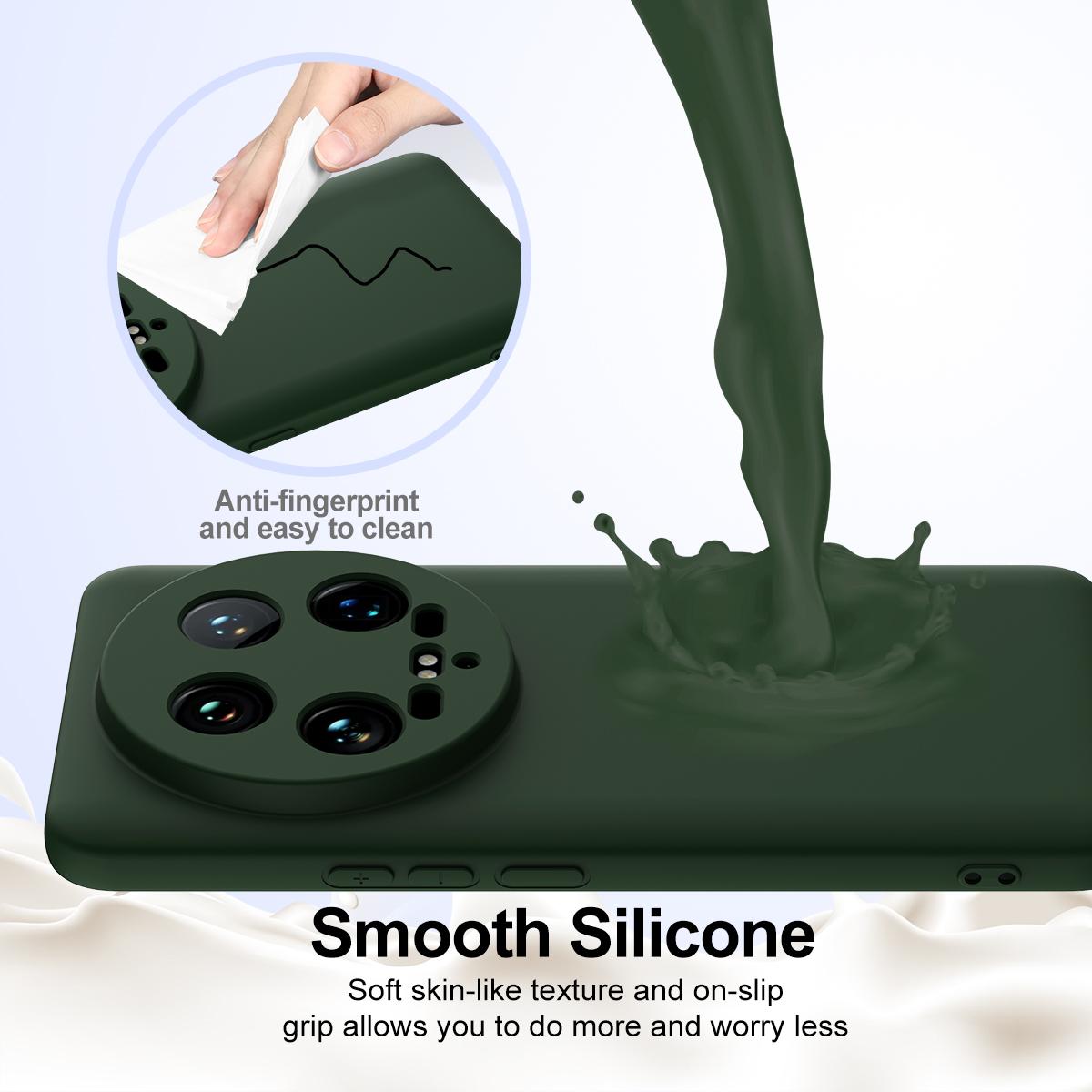 Xiaomi 14 Ultra Shockproof Silicone MagSafe Phone Case with Microfibre Lining Magnetic Cover